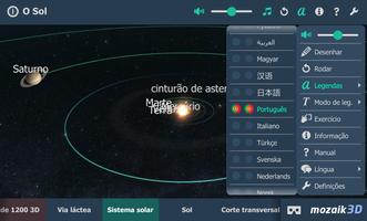 O Sol 3D educacional interativo RV imagem de tela 1