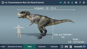 Le Tyrannosaure Rex 3D éducative VR Affiche