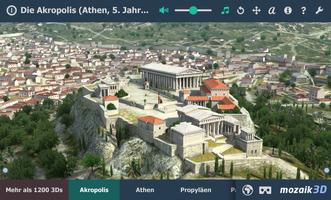 Akropolis interaktiv 3D Plakat