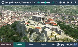 Poster Acropoli di Atene in 3D