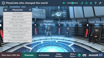 Physicists who changed the world educational VR 3D پوسٹر