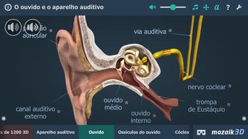 O aparelho auditivo em 3D imagem de tela 1