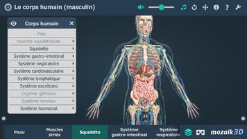 Le corps humain en 3D capture d'écran 3