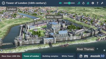 Tower of London interactive educational VR 3D poster