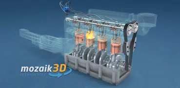 Four-stroke Otto engine 3D