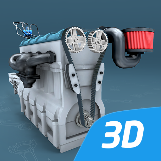 Motore a ciclo Otto in 3D