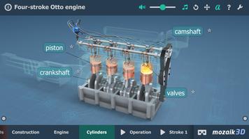 Four-stroke Otto engine 3D screenshot 2