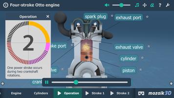 Four-stroke Otto engine 3D screenshot 3