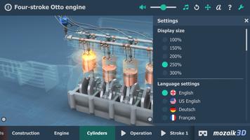 Four-stroke Otto engine 3D screenshot 1