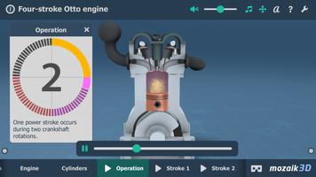Four-stroke Otto engine 3D ảnh chụp màn hình 2