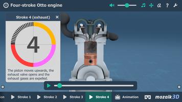 Four-stroke Otto engine 3D screenshot 3