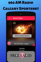 960 AM Radio Calgary Sportsnet The Fan CFAC Canada постер