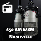 آیکون‌ 650 AM WSM Nashville Tennessee Internet Radio Live
