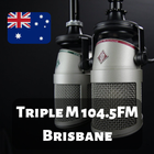 Triple M Brisbane 104.5 FM 4MMM Radio Station Live आइकन