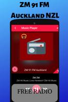 ZM 91 FM Auckland NZL Radio Station Listen Live HD الملصق