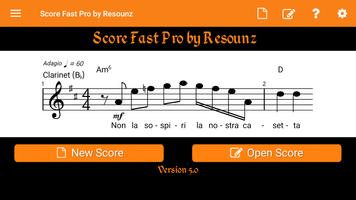 Score Fast Pro: compose, notat Affiche