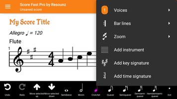 Score Fast Pro: compose, notat screenshot 3