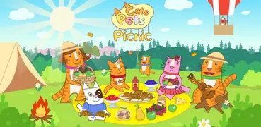 Cats Pets Picnic: Giochi Bimbi! App per Bambini!