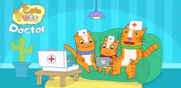 Cats Pets: Kids Kitten Doctor