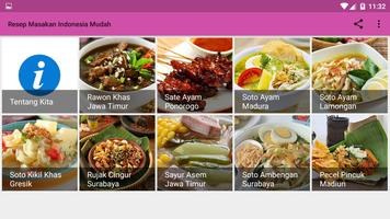 Resep Masakan Indonesia Mudah الملصق