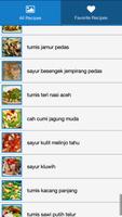 Resep Sayur & Tumis Pilihan imagem de tela 1