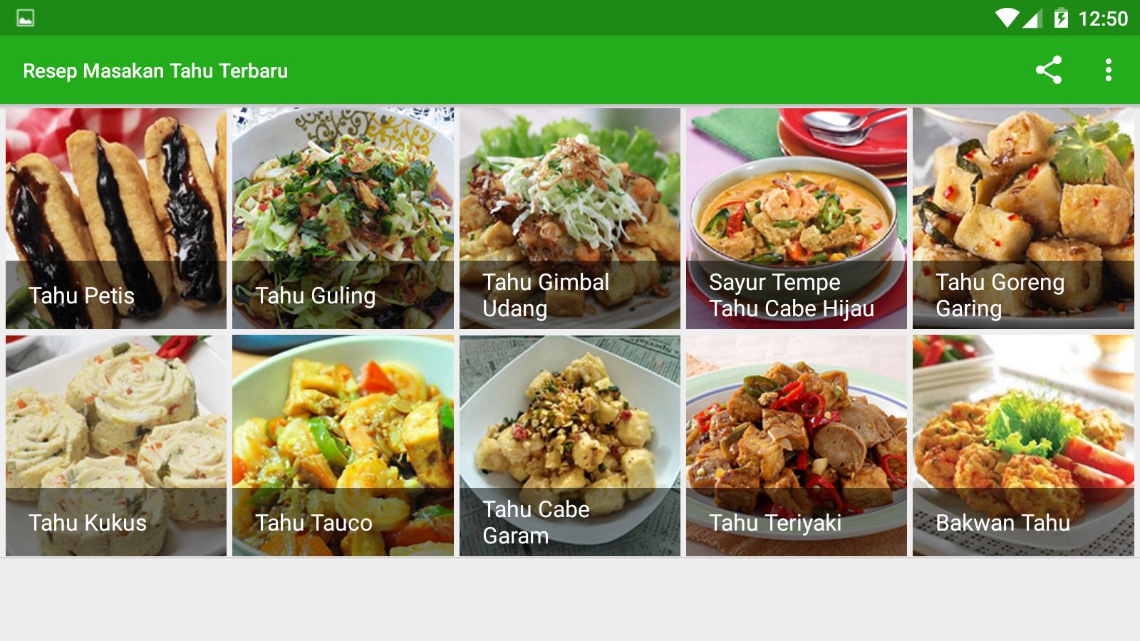 Resep Masakan Tahu Terbaru For Android Apk Download