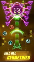 Glow Geometry Space Shooter Plakat