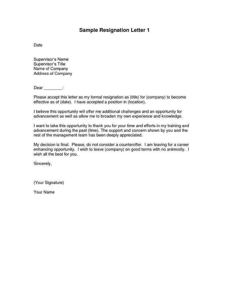 Resignation Letter Sample Format from image.winudf.com