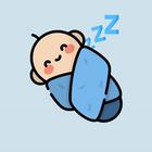 Baby sleep icon