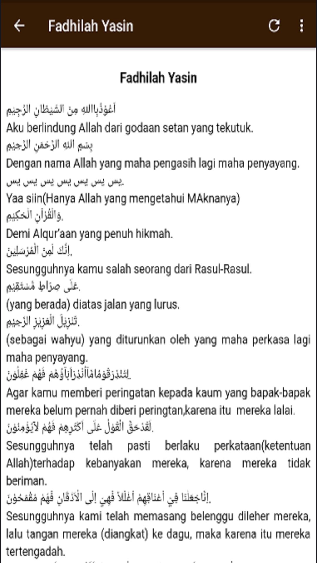 Surah Yasin Fadhilah Lengkap Para Android Apk Baixar