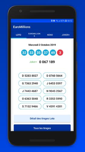 Resultats Loto France Euromillions Keno For Android Apk Download