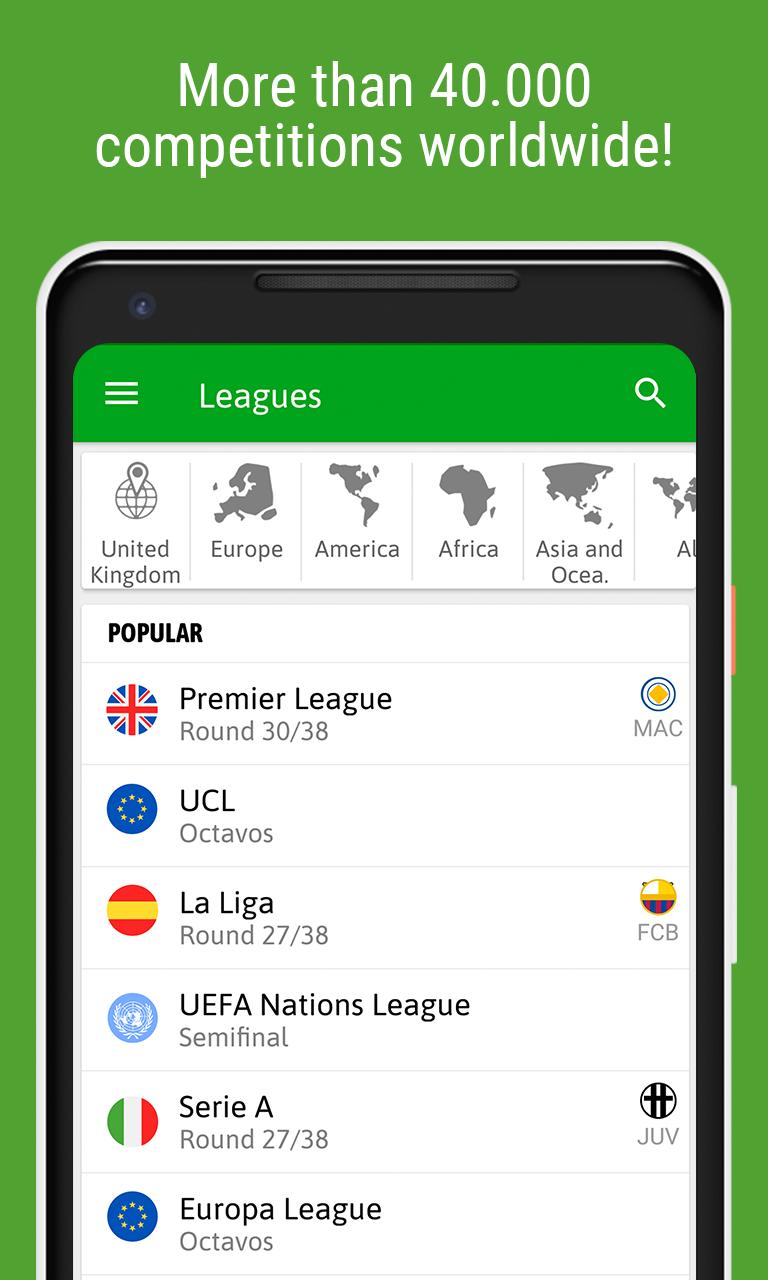 BeSoccer screenshot 1