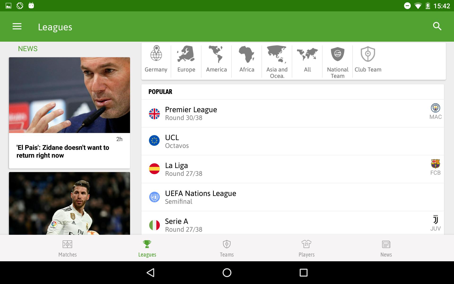 BeSoccer screenshot 1