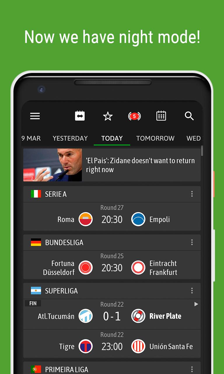 BeSoccer screenshot 1