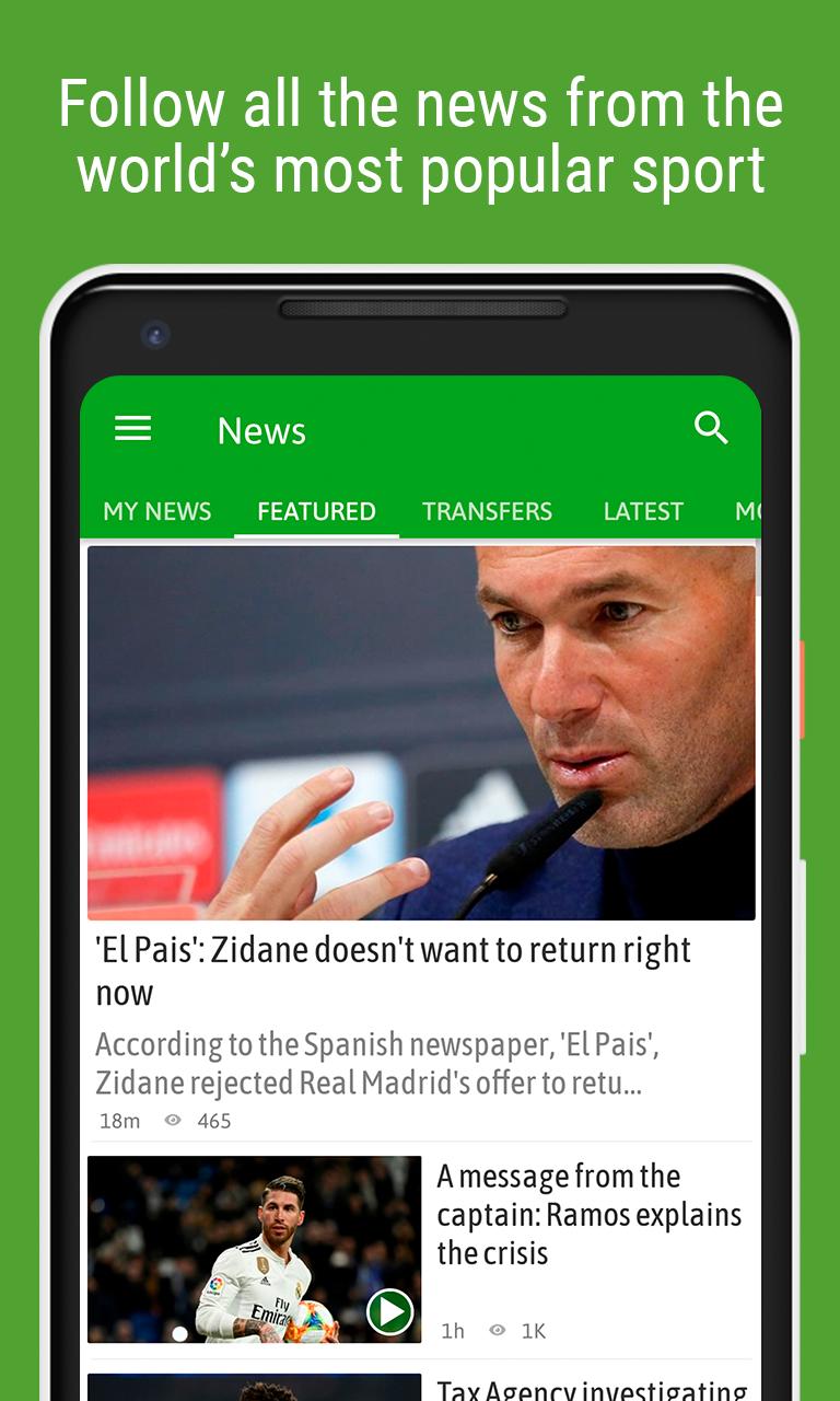 BeSoccer screenshot 1