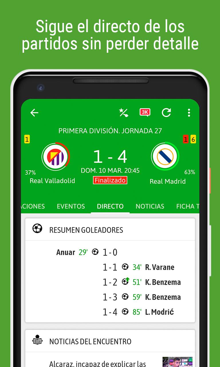 Resultados de Fútbol - BeSoccer for Android - APK Download