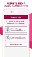 RESULTS INDIA - All India Exam Results Portal captura de pantalla 2