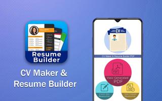 CV maker & Resume builder PDF poster