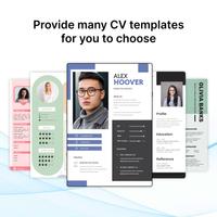 Resume Builder & CV Maker PDF Poster