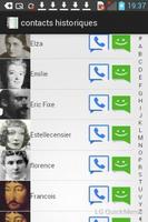 Contacts Historiques Free screenshot 1