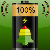 Alarme de bateria cheia ícone