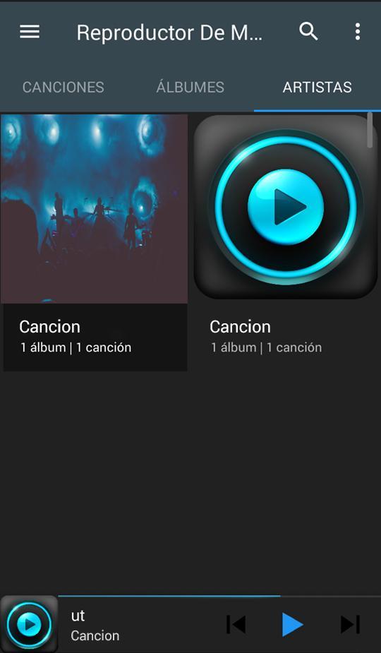 Reproductor de musica apk