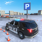 Jeu de parking de la police icône