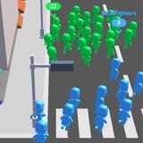 Crowd World Run Zeichen