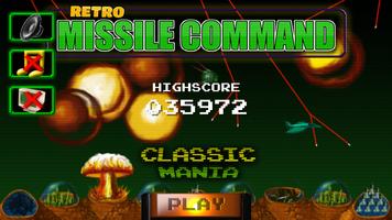 Retro Missile Command الملصق