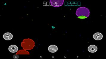 Asteroids Retro โปสเตอร์