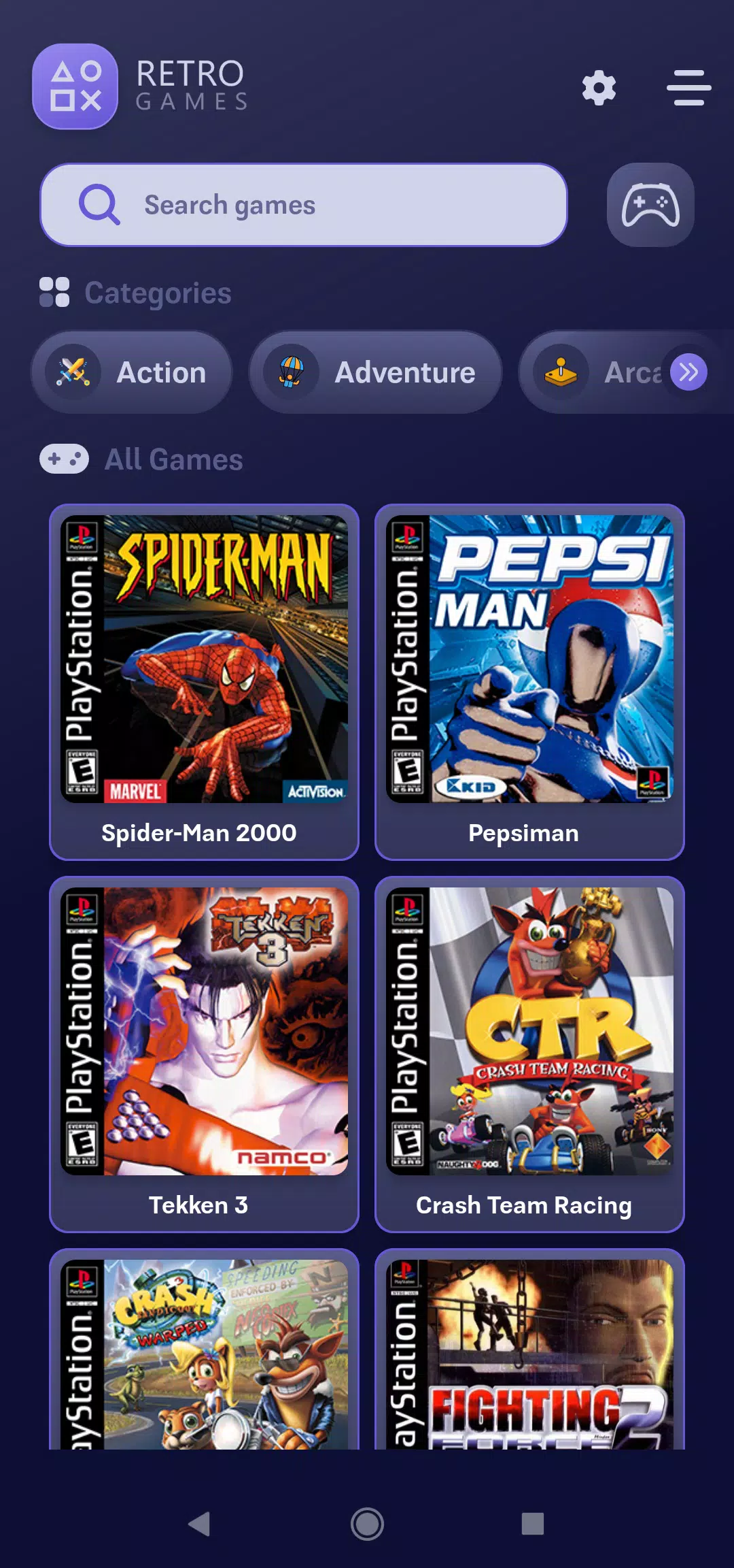 Download Collection Retro Games android on PC