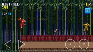 Super Ninja Shooter Jim 3D : Runner Pixel Art Jump screenshot 1