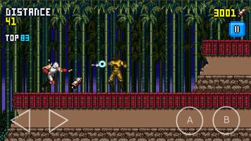 Super Ninja Shooter Jim 3D : Runner Pixel Art Jump screenshot 2