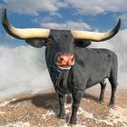 Angry Bull Attack Cow Games 3D آئیکن